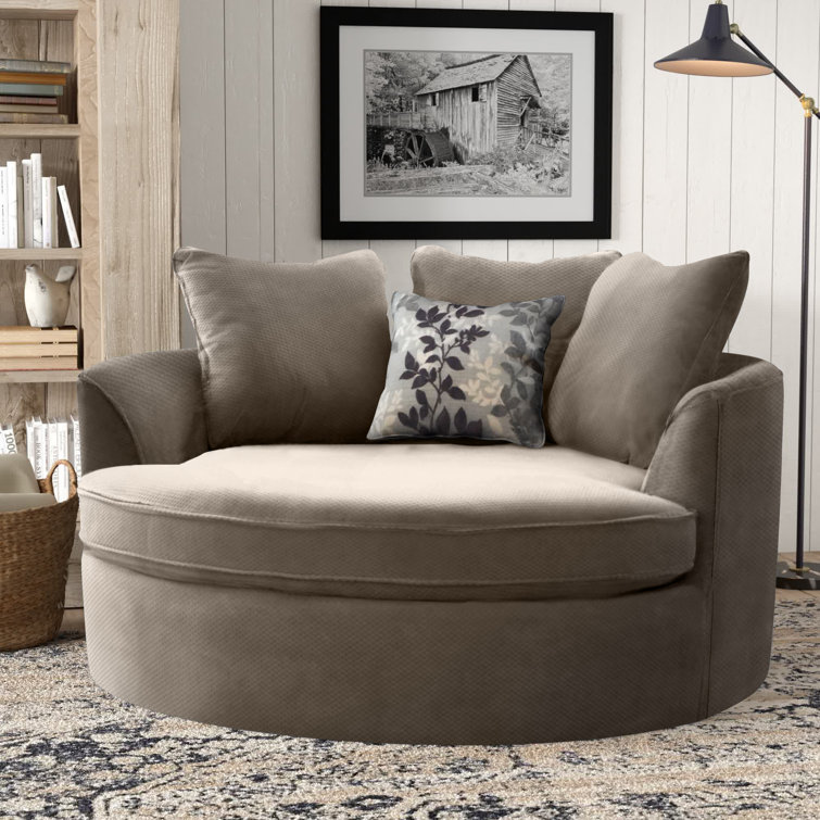 Laurel Foundry Modern Farmhouse Marta 61'' Wide Barrel Chair & Reviews